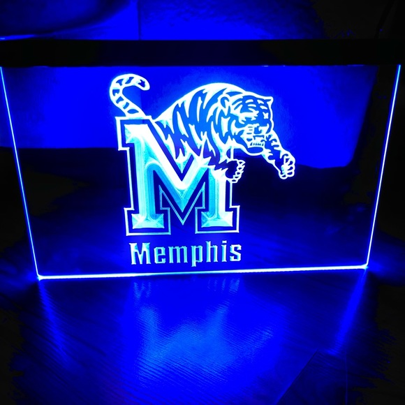 MEMPHIS TIGERS LED NEON LIGHT SIGN 8x12 - Picture 1 of 3